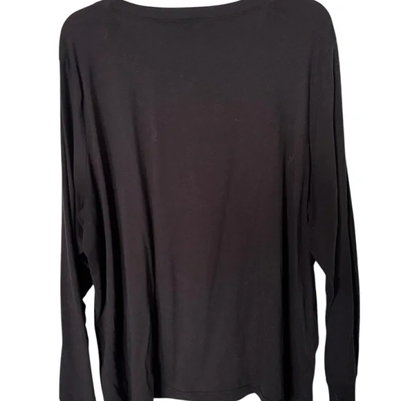 Bebe Long Sleeve Cotton Top with Copper Sequins spelling bebe - 3X - Picture 3 of 8